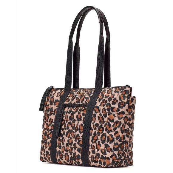New Kate Spade Camden Spotted Leopard Medium Tote Brown Multi - Picture 5 of 5